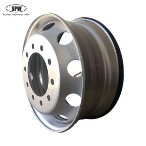 Roda de aço sem câmara com tamanho de aro 22,5*8,25 para pneu de caminhão pesado 11R22.5